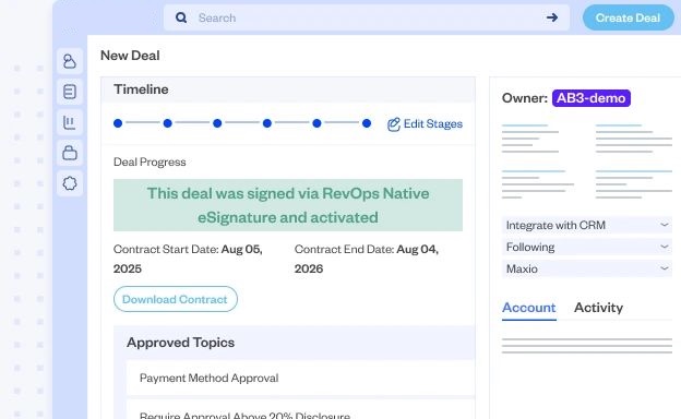 One workflow from quote to cash